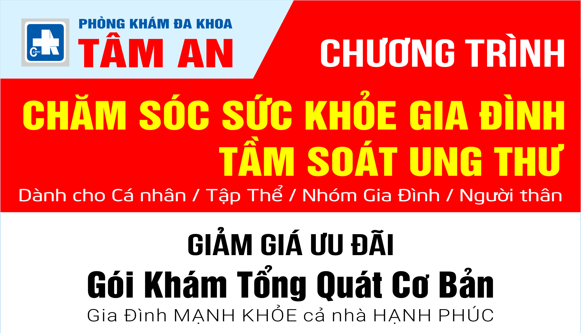 Gói Khám Sức Khỏe Tổng Quát ƯU ĐÃI vì sức khỏe cộng đồng